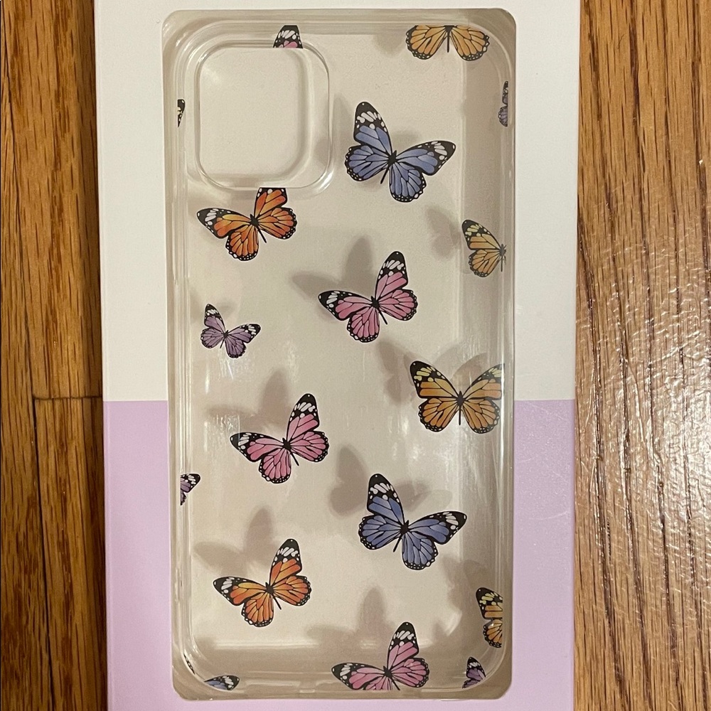 Clear Flower Print Phonecase for Iphone 12